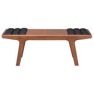 Plata Import Reverso Bench With Padded Top - Walnut
