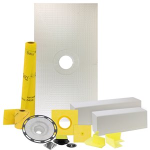 Ensemble de douche en PVC Pro Gen II de Warmly Yours, 32 po x 60 po