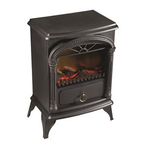 Paramount Vernon Electric Fireplace Stove - Tabletop - 4606 BTU - Black