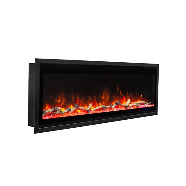 Paramount Kennedy Ii Commercial Grade, Slim Recessed Wall Mounted Electric Fireplace