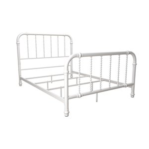 DHP Jenny Lind Metal Bed - Twin - 47-in x 42.5-in x 79.5-in - White