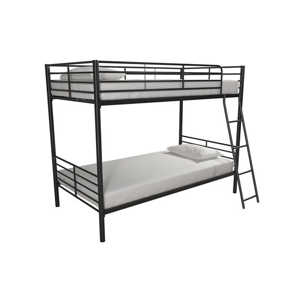 DHP Loft Bed - Twin - 56.5-in x 78-in x 72.5-in - White