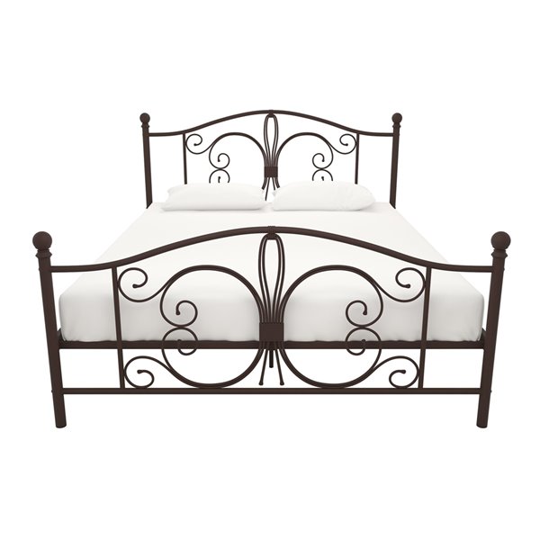 DHP Bombay Metal Bed - Queen - 41.5-in X 62.5-in X 83-in - Bronze ...