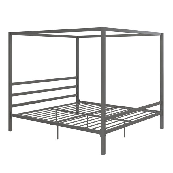 Dhp Modern Canopy Metal Bed King 73, Brass Canopy Bed Frame King