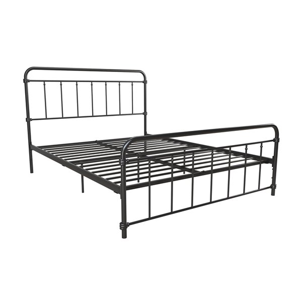 DHP Wallace Metal Bed - Full - 46-in x 57-in x 78-in - Black