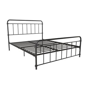 DHP Wallace Metal Bed - Full - 46-in x 57-in x 78-in - Black