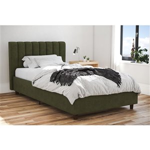 Novogratz Boutique Metal Platform Bed - Twin - 12.5-in x 40.5-in x 76-in - Black