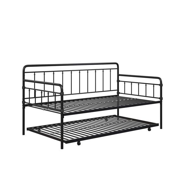 Dhp Wallace Metal Daybed With Trundle, Dhp Wallace Metal Bed Frame