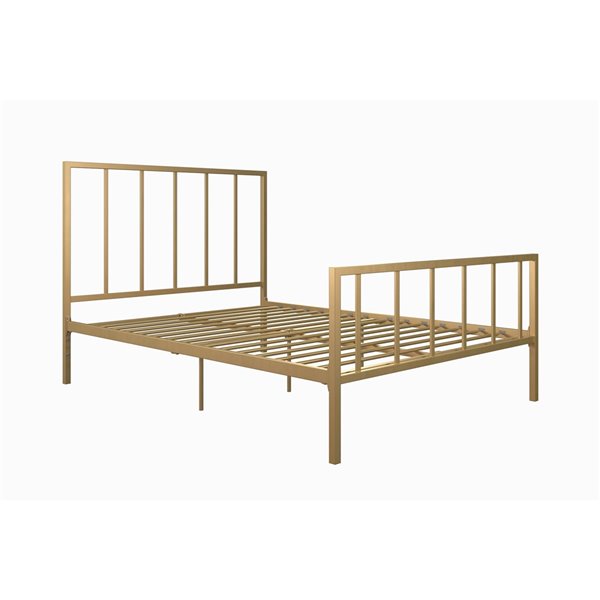 Dhp Stella Metal Bed Queen 46 In X, Gold Bed Frame Queen