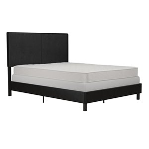 DHP Janford Upholstered Bed - Queen - 45.5-in x 64-in x 82.5-in - Black