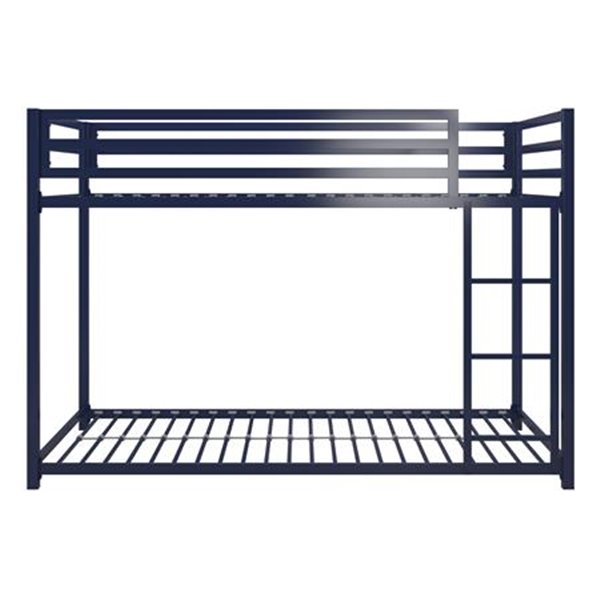 DHP Miles Bunk Bed - Twin - 41.5-in x 77.5-in x 54-in - Blue