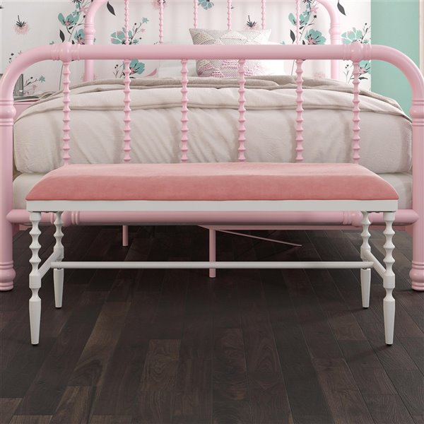 Dhp Jenny Lind Bench 39 5 In X 15, Dhp Jenny Lind Bed Pink Twin