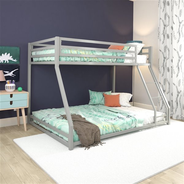 Dhp Miles Bunk Bed Twin 56 5 In X, Dhp Metal Bunk Bed Assembly