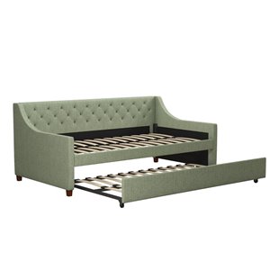Novogratz Her Majesty Daybed and Trundle - Twin - Green