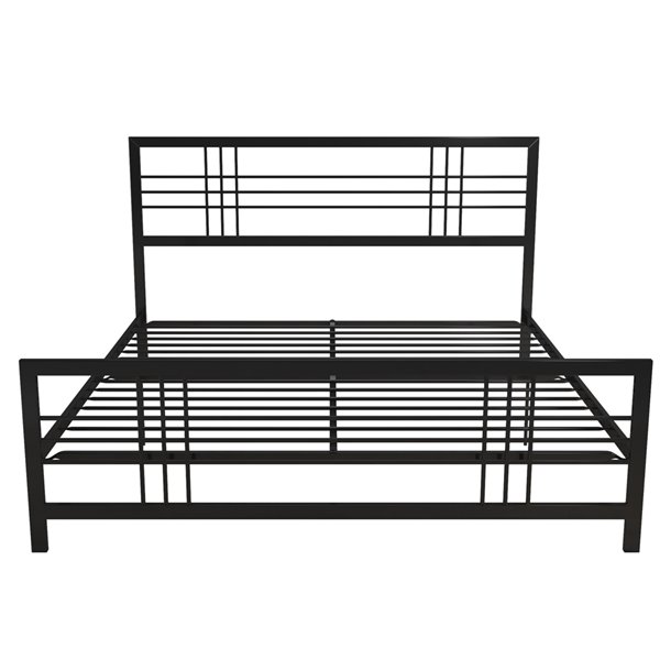 DHP Burbank Metal Bed - King - 46-in x 78.5-in x 82-in - Black