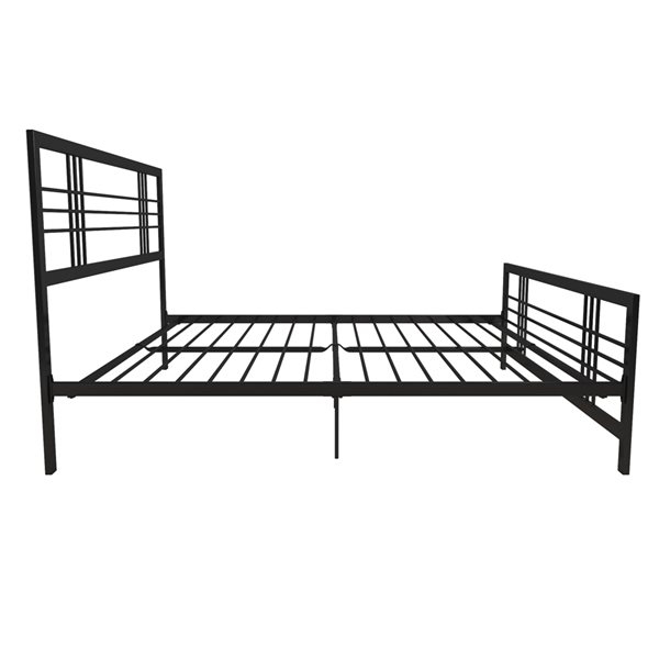 DHP Burbank Metal Bed - King - 46-in x 78.5-in x 82-in - Black