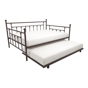 DHP Manila Twin Daybed with trundle - Twin - 41.5-in x 41.5-in x 77.5-in - Gold