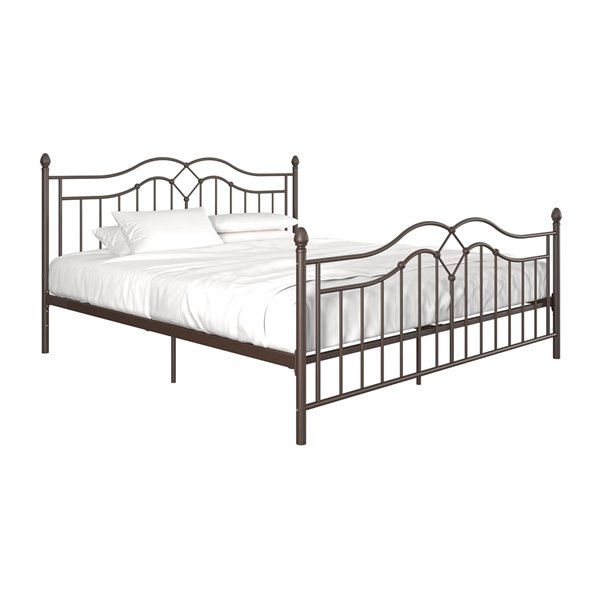 Dhp Tokyo Metal Bed King 44 5 In X, How To Use Metal Bed Frame Without Box Spring