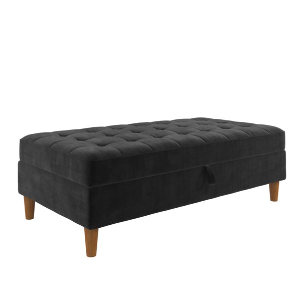 Dhp presley deals storage sectional futon