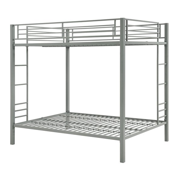 Lit superposé DHP, double/double, 72 po x 78,5 po x 56,5 po, argent