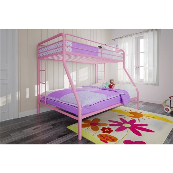 Dhp Bunk Bed Full Twin 56 5 In X 78, Dhp Twin Bunk Bed
