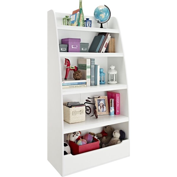 Bibliothèque à 4 tablettes Mia de Ameriwood, 31,5 po x 60 po, blanc