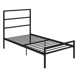 DHP Modern Canopy Metal Bed - King - 73.5-in x 78.5-in x 84-in - Gold
