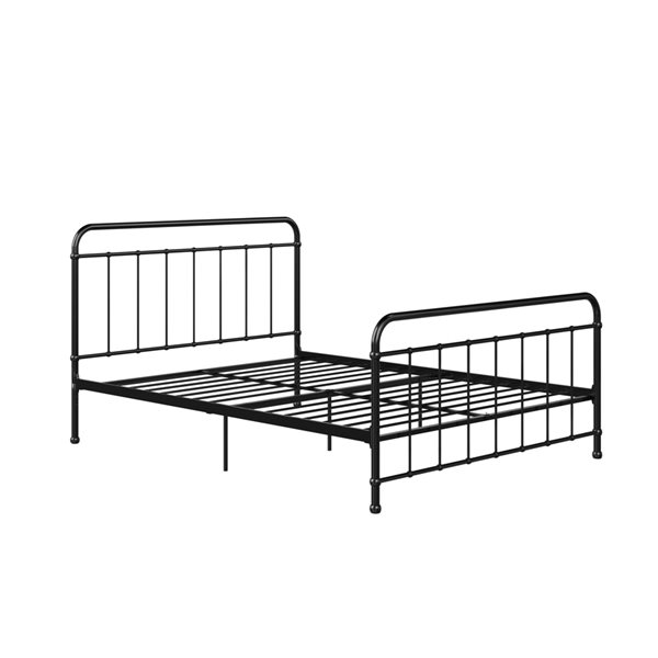 Dhp Brooklyn Bed Queen 43 5 In X 62, Black Wrought Iron Twin Bed Frame