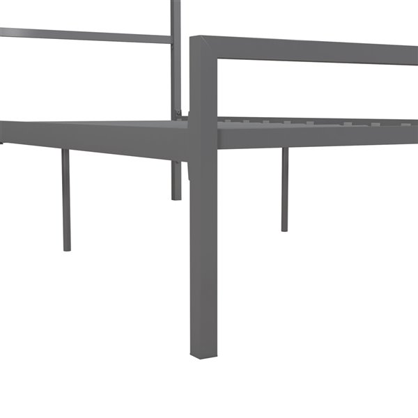 DHP Modern Metal Canopy Bed - Full - 73.5-in x 57-in x 78.5-in - White