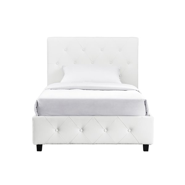 Dhp Dakota Upholstered Bed Twin 39, 39 X 80 Bed Frame