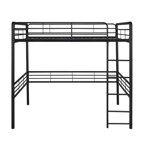 DHP Loft Bed - Full/Full - 72.5-in x 78-in x 56.5-in - Black