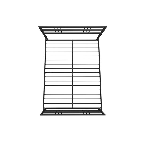 DHP Burbank Metal Bed - Full - 46-in x 56.5-in x 76.5-in - Black