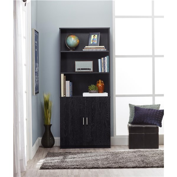 Ameriwood Moberly Bookcase, Bookcase With Glass Doors Target