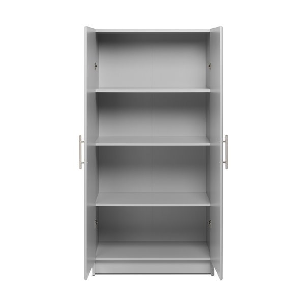 Prepac Elite Storage Cabinet in Light Gray Finish - 32-in
