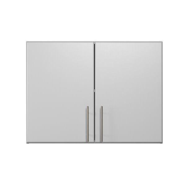 Prepac Elite Stackable Wall Cabinet in Light Gray Finish - 32-in