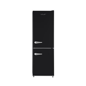 iio Retro Frost Free Refrigerator with Bottom Freezer - Right Hinge - 11 cu. ft. - Black