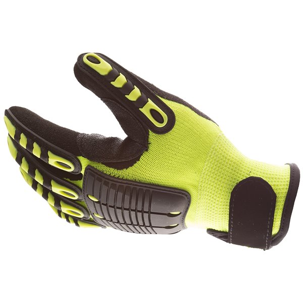 Gants Antichocs Back Tracker de IMPACTO, petit, vert