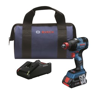 Ensemble visseuse à chocs sans balais 2 en 1 de Bosch, 1/4 po et 1/2 po, 18 V