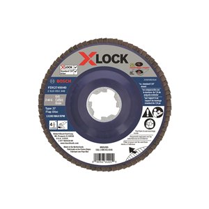 Disque à lamelles X-Lock pour arbre type 27, grain 40 de Bosch, 4-1/2 po