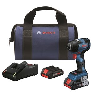 Bosch Brushless Connected-Ready Hex Impact Driver Kit - 1/4-in - 18 V
