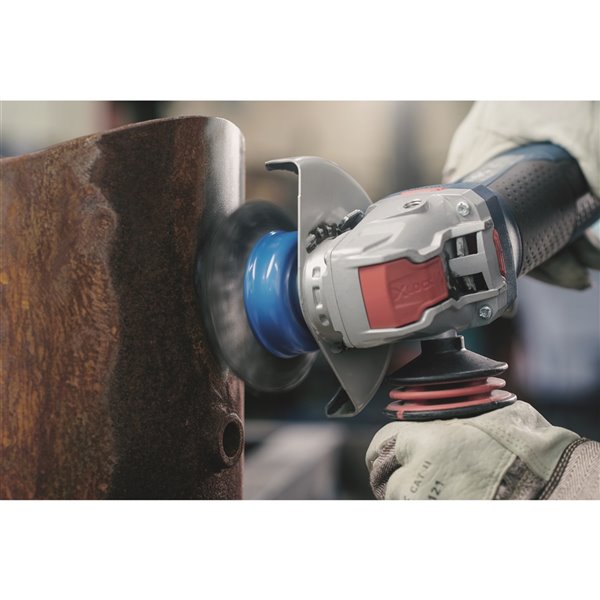 Bosch X Lock Ergonomic Angle Grinder with No Lock On Paddle Switch