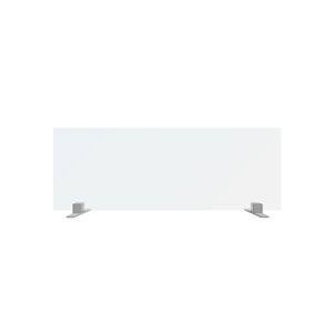Écran de protection sanitaire Jade Jade pare-toux en verre de grand format, chrome, 30 po x 80 po