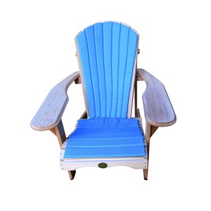 Bear Chair 7 Slat Exterior Chair Cushion, Blue