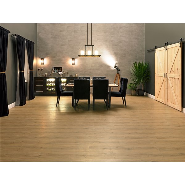 NewAge Products Stone Composite Vinyl Plank Flooring - 9.5 mm - Natural Oak - 5-Pk