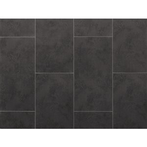 NewAge Products Stone Composite Luxury Vinyl Tile - 9.5 mm - 13.44 sq ft - Slate - 7-Pk