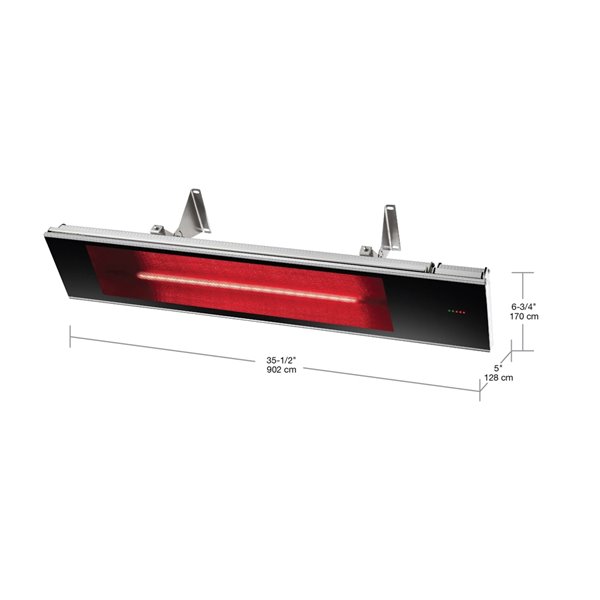 Chaufferette Dimplex DIR à infrarouge intérieure/extérieure, 1500 W