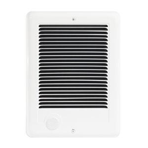 Aéroconvecteur électrique mural à ventilation forcée Cadet Com-Pak 1000 W / 120 V, sans thermostat, blanc