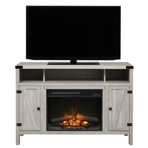 Dimplex Sadie Media Console with Electric Fireplace - Silver - 43-in