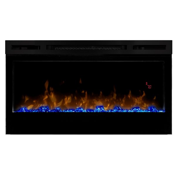 Dimplex Prism 34-in Electric Fireplace Wall-Mounted With Acrylic Ember Bed