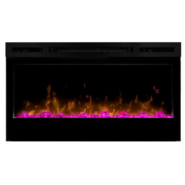 Dimplex Prism 34-in Electric Fireplace Wall-Mounted With Acrylic Ember Bed